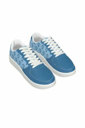 Astrology Mercury Symbol Streetwear Sneakers for Y2K Fashionistas