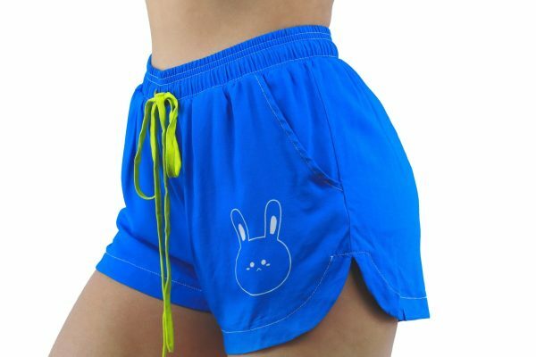 Blue Bunny Y2K High Waist Pocket Shorts