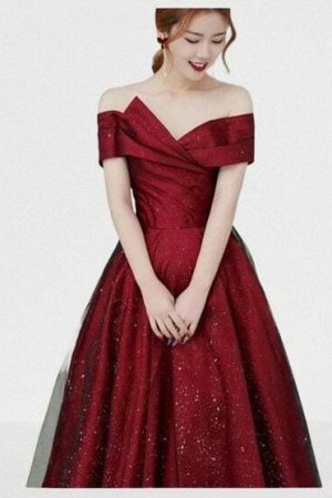 Burgundy Sequin Strapless Evening Dress, Y2K Aesthetic, Streetwear Fashion