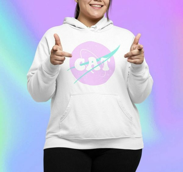 Celestial Catgirl Hoodie - Y2K Aesthetic Streetwear for Cat Lovers