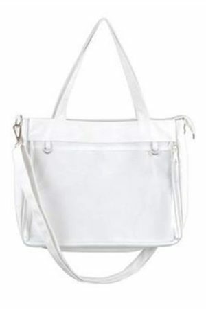 Clear Window Ita Bag: Kawaii Lolita Crossbody for Pins Display, Y2K Streetwear Shoulder School Bag