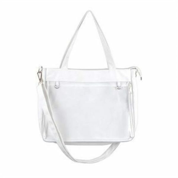 Clear Window Ita Bag: Kawaii Lolita Crossbody for Pins Display, Y2K Streetwear Shoulder School Bag