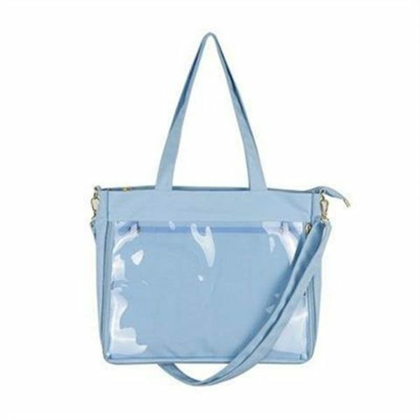 Clear Window Ita Bag: Kawaii Lolita Crossbody for Pins Display, Y2K Streetwear Shoulder School Bag