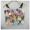 Colorful Applique Bustier Top - Y2K Streetwear Fashion