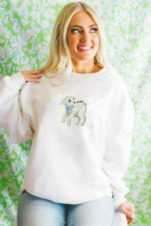 Coquette Angelcore Dollcore Sweatshirt, Animal Print Crewneck