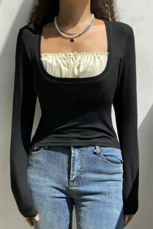 Coquette Milkmaid Long Sleeve Y2K Streetwear Top