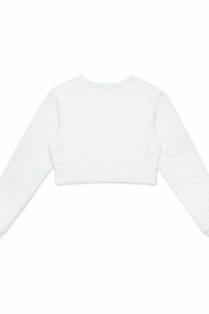 Coquette Things Girlcore Dollcore Angelcore Crop Sweatshirt