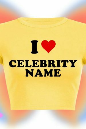 Custom Y2K Celebrity Name Top - Personalize Your Style - Trendy Streetwear Fashion - Super Cute Gift For Her