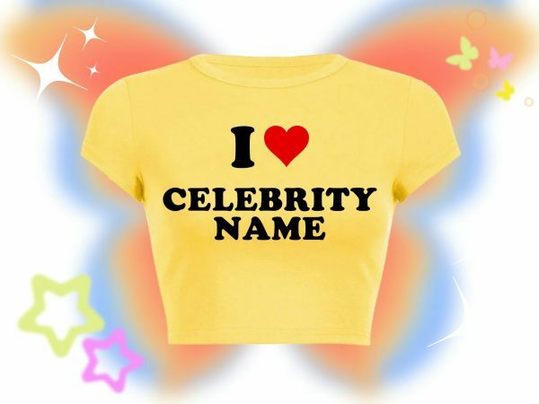 Custom Y2K Celebrity Name Top - Personalize Your Style - Trendy Streetwear Fashion - Super Cute Gift For Her