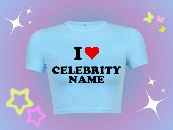 Custom Y2K Celebrity Name Top - Personalize Your Style - Trendy Streetwear Fashion - Super Cute Gift For Her