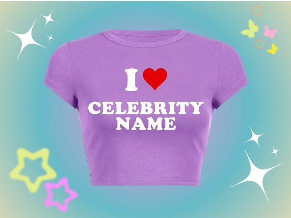 Custom Y2K Celebrity Name Top - Personalize Your Style - Trendy Streetwear Fashion - Super Cute Gift For Her