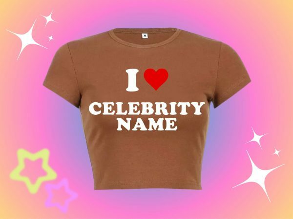 Custom Y2K Celebrity Name Top - Personalize Your Style - Trendy Streetwear Fashion - Super Cute Gift For Her