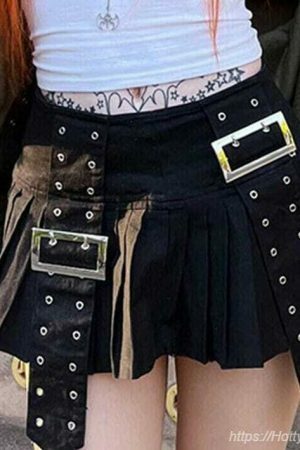 Dark Academia Gothic Y2K Mini Skirt