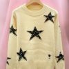 Diamond Studded Star Sweater | Y2K Streetwear Aesthetic