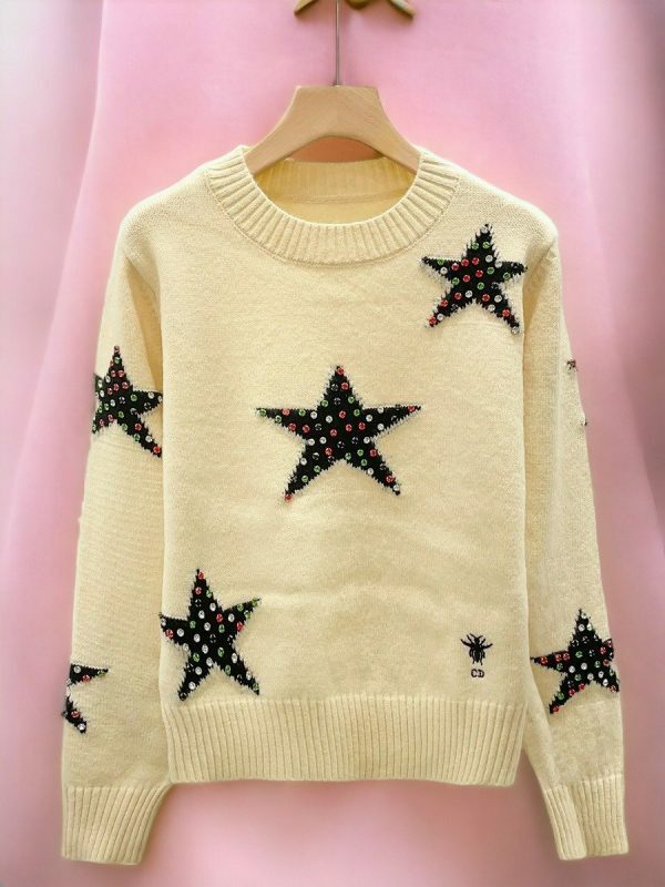 Diamond Studded Star Sweater | Y2K Streetwear Aesthetic