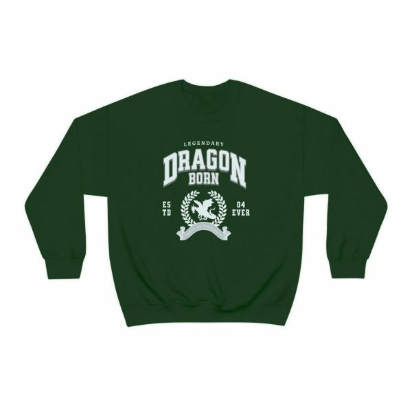 Dragon Legend College Sweatshirt Medieval Preppy Y2K Streetwear