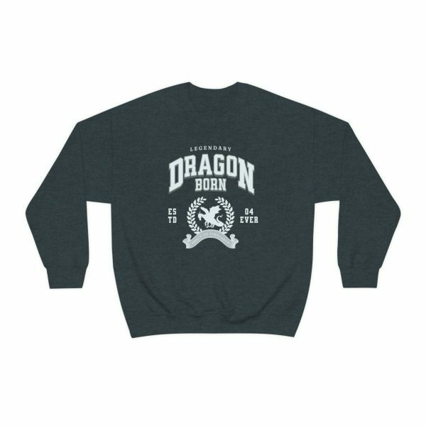 Dragon Legend College Sweatshirt Medieval Preppy Y2K Streetwear