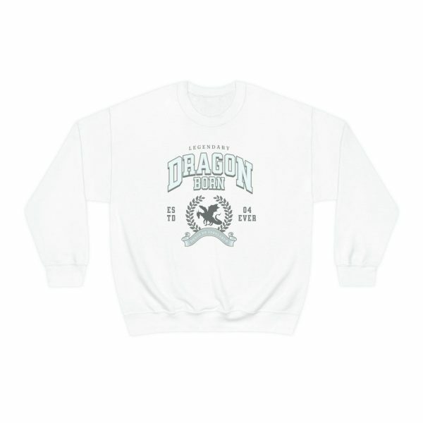 Dragon Legend College Sweatshirt Medieval Preppy Y2K Streetwear