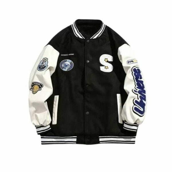 Embroidered Y2K Streetwear Baseball Jacket