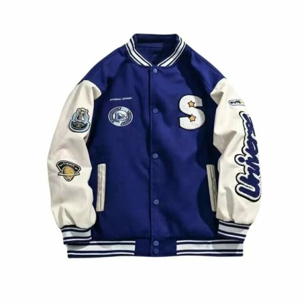 Embroidered Y2K Streetwear Baseball Jacket