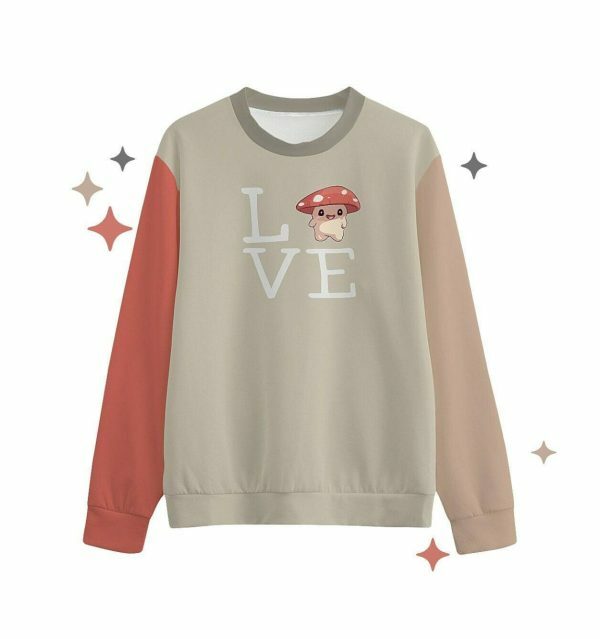 Fungi Friend Mushroom Sweatshirt | Y2K Cottagecore Fall Streetwear