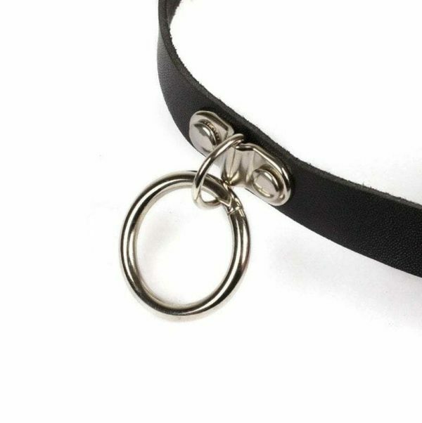 Geometric Leather Gothic Choker Necklace | Y2K Streetwear Punk Jewelry