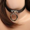 Geometric Leather Gothic Choker Necklace | Y2K Streetwear Punk Jewelry