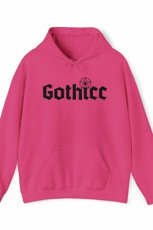 Gothic Oversized Graphic Hoodie for Trendy Y2K Aesthetic