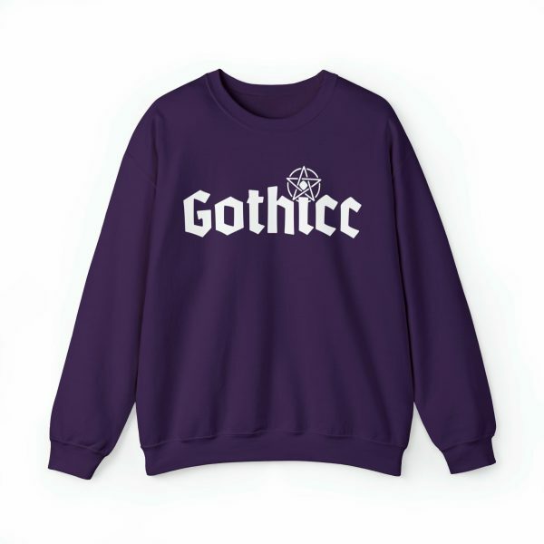 Gothicc Graphic Crewneck Sweatshirt for Trendy Y2K Streetwear Aesthetics