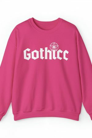 Gothicc Graphic Crewneck Sweatshirt for Trendy Y2K Streetwear Aesthetics