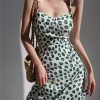 Green Polka Dot Midi Dress | Y2K Streetwear Retro Fashion