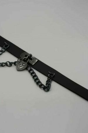 Handmade Punk Leather Choker Necklace for Women | Gothic Y2K Streetwear Accessory