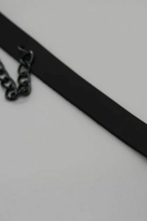 Handmade Punk Leather Choker Necklace for Women | Gothic Y2K Streetwear Accessory