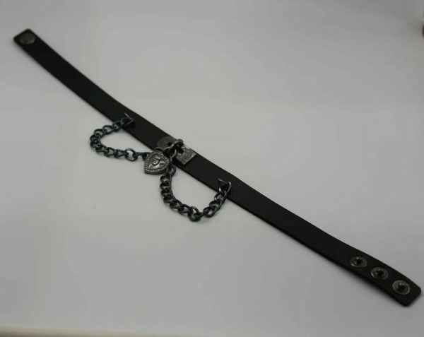 Handmade Punk Leather Choker Necklace for Women | Gothic Y2K Streetwear Accessory