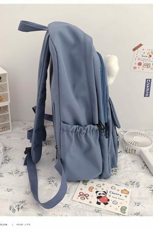 Harajuku Korean Y2K Style Large Capacity Backpack for High School Students