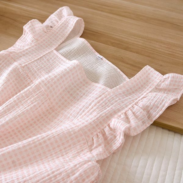 Japanese Y2K Cotton Pajama Set: Short-Sleeve Top & Shorts