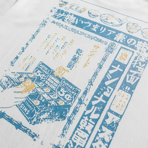 Kanji Pattern Oversized T-Shirt Y2K Streetwear Vintage Style