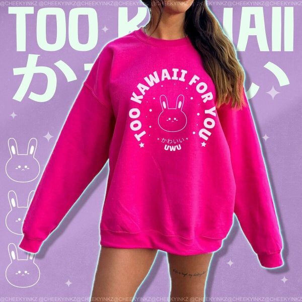 Kawaii Bunny Sweatshirt: Y2K Harajuku Streetwear for E-Girls and E-Boys