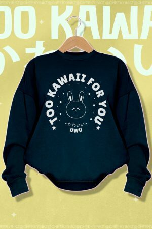 Kawaii Bunny Sweatshirt: Y2K Harajuku Streetwear for E-Girls and E-Boys