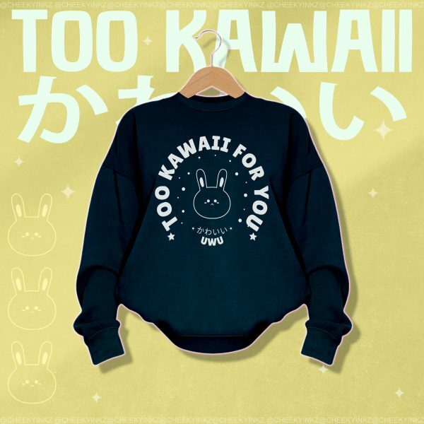 Kawaii Bunny Sweatshirt: Y2K Harajuku Streetwear for E-Girls and E-Boys