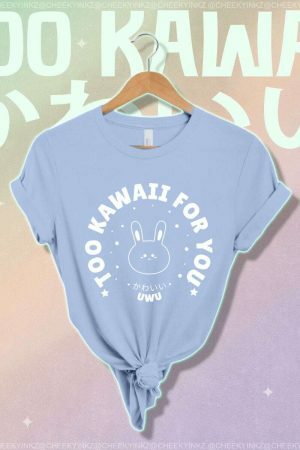 Kawaii Bunny Tshirt - Harajuku Streetwear, Y2K Aesthetic Tee