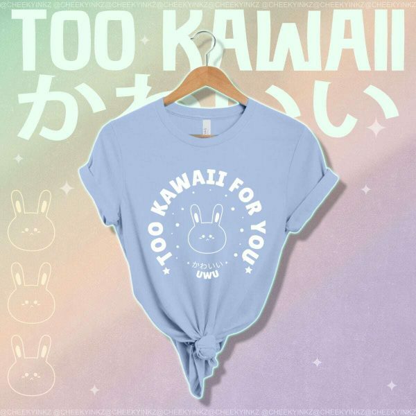 Kawaii Bunny Tshirt - Harajuku Streetwear, Y2K Aesthetic Tee