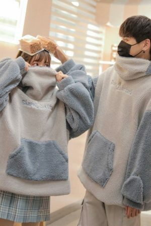 Kawaii Shark Hoodie Women's Korean Fashion Streetwear Oversized Thicken Coat