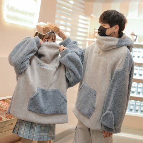 Kawaii Shark Hoodie Women's Korean Fashion Streetwear Oversized Thicken Coat