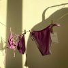 Lilac Y2K Streetwear Bikini Set with Skirt