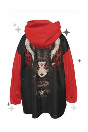 Lilith Y2K Aesthetic Teddy Fleece Hoodie Blanket