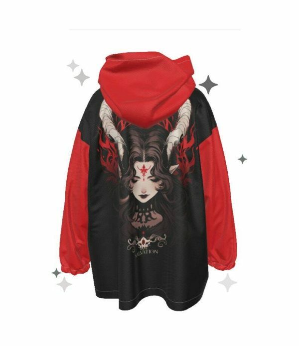 Lilith Y2K Aesthetic Teddy Fleece Hoodie Blanket