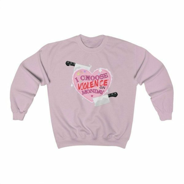 Monday Mayhem - Y2K Pastel Goth Sweatshirt