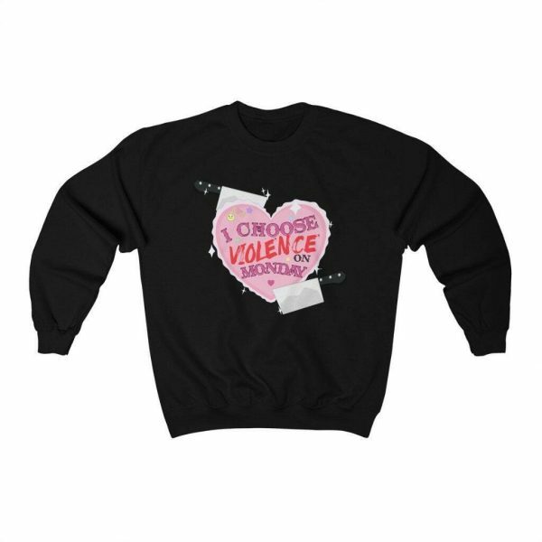 Monday Mayhem - Y2K Pastel Goth Sweatshirt