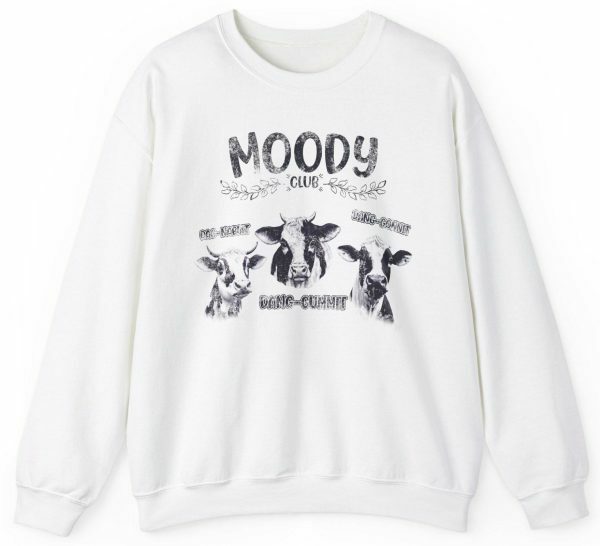 Moody Club Cow Lovers Y2K Aesthetic Sweatshirt